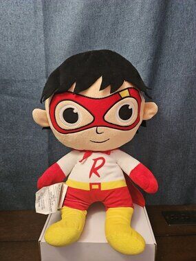 Ryan's World Red Titan 18 Inch Plush Doll | Super Hero Ryan Pillow Buddy | Soft